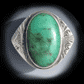 Chrysophase Pope Ring
